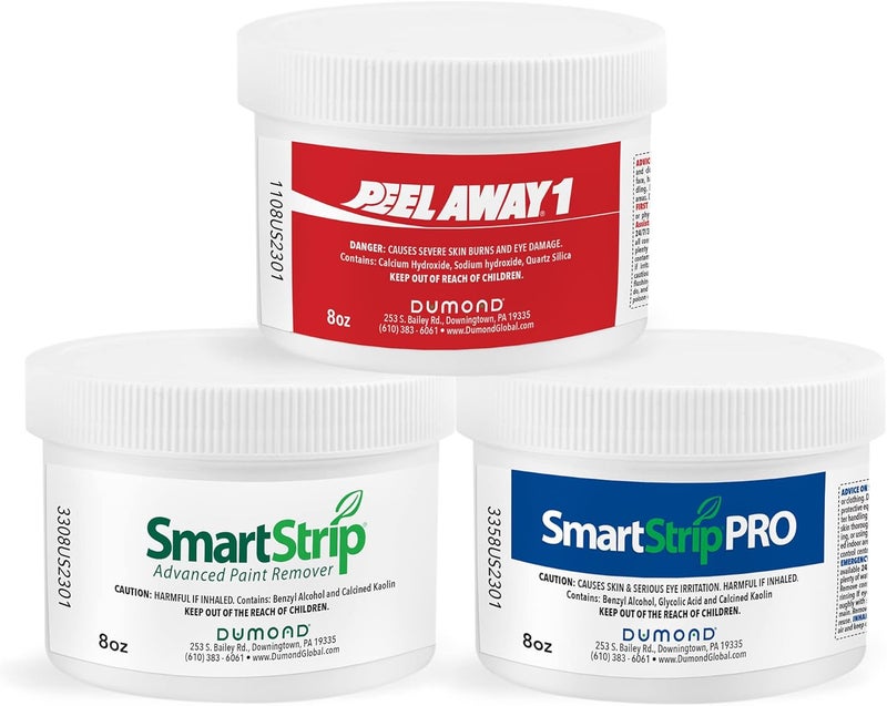 Dumond Complete Paint Removal Test Kit - Find The Right Paint Remover for Your Project - Kit Includes 8oz Samples of Peel Away 1, Smart Strip Advanced, & Smart Strip PRO, Laminated Paper & Accessories - Image 3