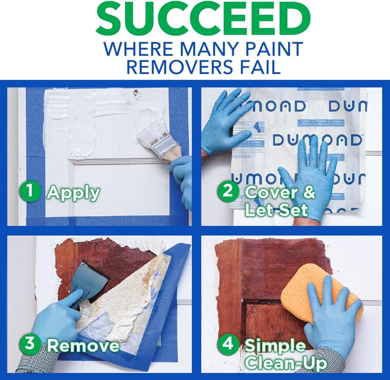 Dumond Complete Paint Removal Test Kit - Find The Right Paint Remover for Your Project - Kit Includes 8oz Samples of Peel Away 1, Smart Strip Advanced, & Smart Strip PRO, Laminated Paper & Accessories - Image 4