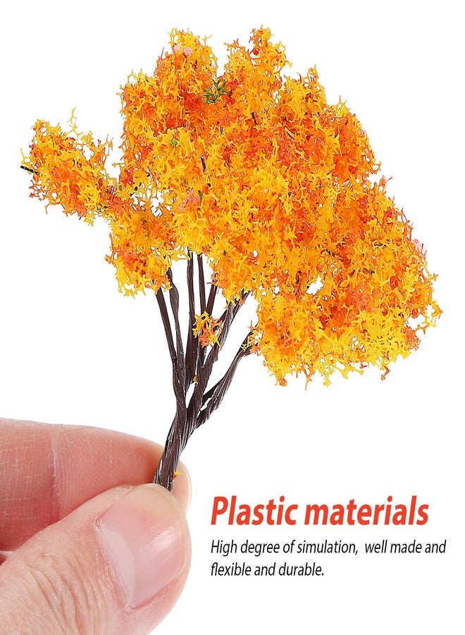 STOBAZA Fake Mini Tree Set 12 Pcs 2.55X1.96X1.57In Miniature Trees for DIY Craft Train Scenery Landscape Decorations and Home Table Ornaments - Image 2