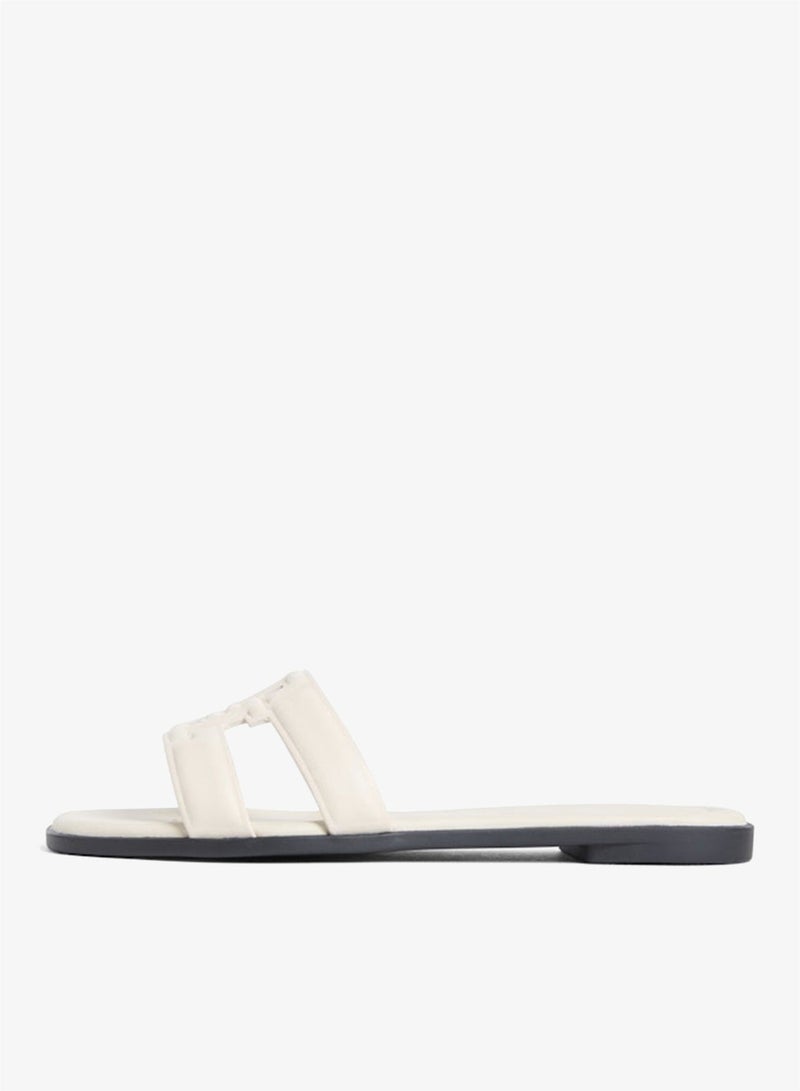 TOMMY HILFIGER Leather TH Monogram Strap Mules - Image 3