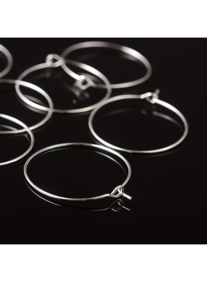 Wine Glass Charm Rings Beading Hoop Earring for Wedding Party Decorations Jewelry Making  - Image 4