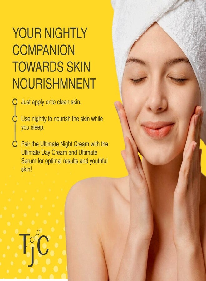 Jojoba Ultimate Night Cream - Anti-Aging Moisturizer for Wrinkles, Fine Lines & Regeneration - Hydrating Night Cream for All Skin Types - Enhances Texture & Tone - 50ml - Image 3