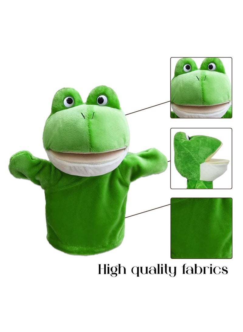 Vitacelli Plush Frog Hand Puppet for Kids – Movable Mouth, Soft Storytelling Toy, Fun Learning & Play - Image 5