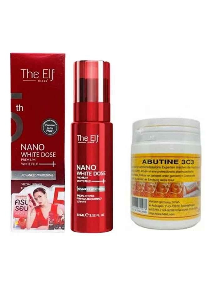 The Elf Nano White Dose Premium White Plus Serum (60 ml) and Abutin 3c3 Skin Lightening Cream (250 g) - Image 2