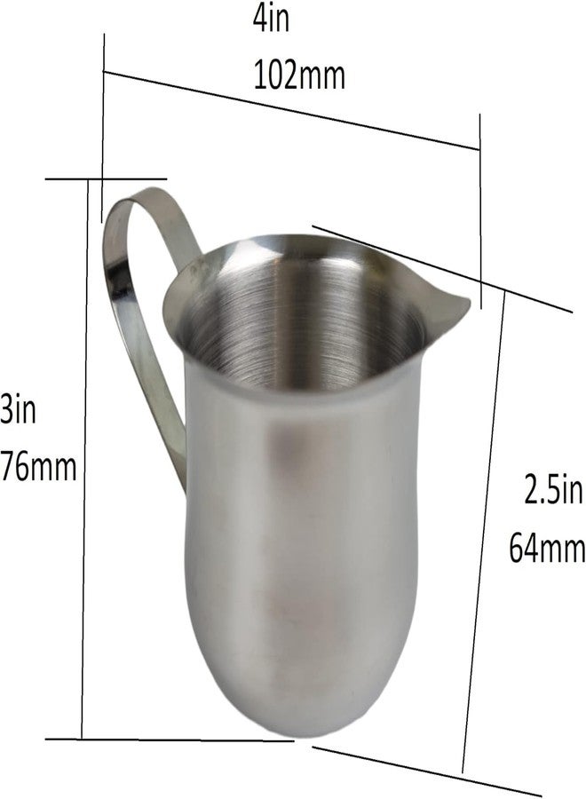 Rattleware 5 oz Brew Pitcher - Premium Stainless Steel Latte Art Milk Frothing Pitcher with Drip-Resistant Spout & Ergonomic Handle - Barista Grade for Coffee, Espresso & Cappuccino - Image 2