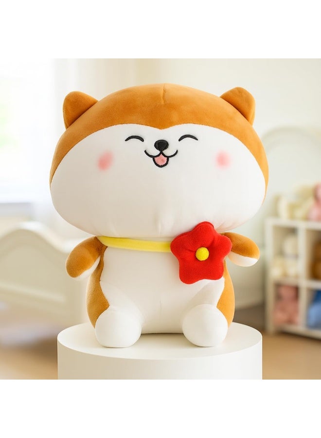 Babique Cat Flower Plush Soft Toy Cute Kids Animal Home Decor Boys/Girls (25 cm) - Image 1
