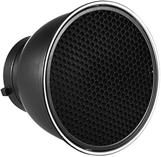 ANDOER Andoer 7 Inch Standard Reflector Diffuser Lamp Shade Dish with 60Ã‚Â° Honeycomb Grid for Godox YONGNUO Bowens Mount - Image 1