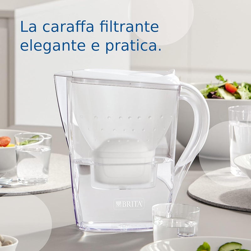 BRITA Marella Water Filter Jug White (2.4L) incl. 1x MAXTRA PRO All-in-1 cartridge - fridge-fitting jug with digital LTI and Flip-Lid - now in sustainable Smart Box packaging Heat insulation layer - Image 2