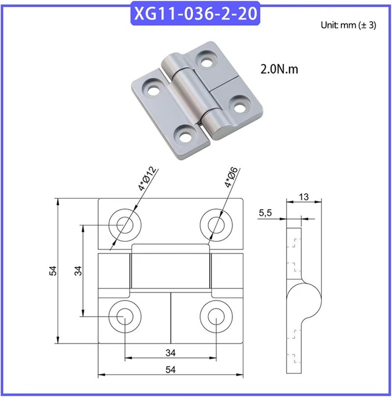 Zinc Alloy Damping Hinge Can Stop The Cabinet Door Equipment at Will The Damper 1Pcs - Image 2