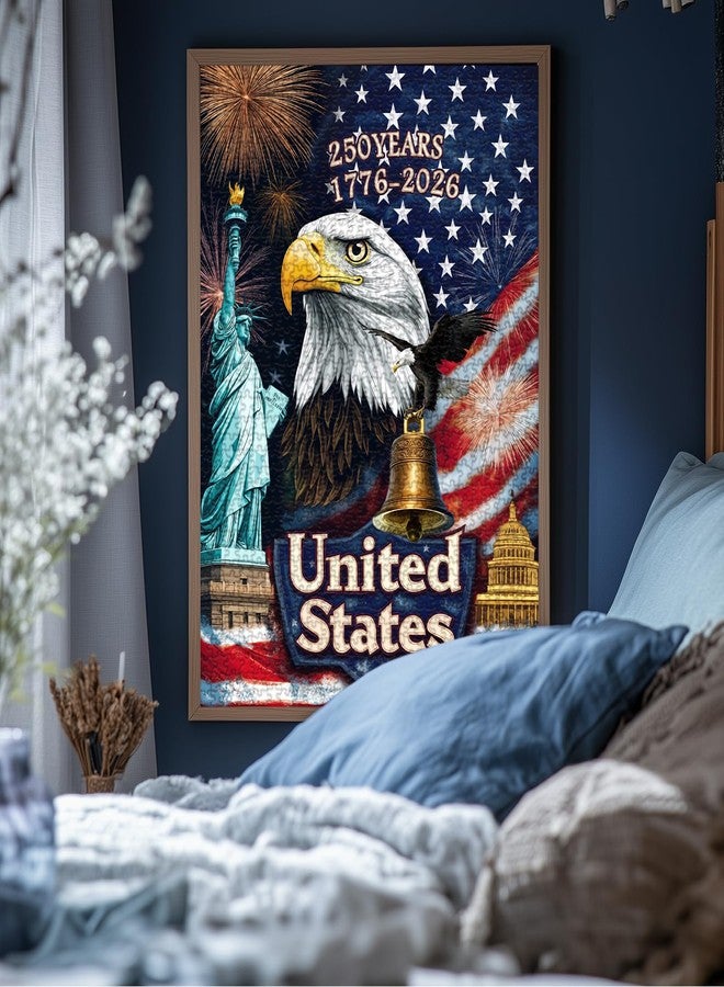 BBOLDIN USA 250th Anniversary Patriotic Jigsaw Puzzle 1000 Piece for Adults, United States Flag Eagle Statue of Liberty Jigsaw Puzzle, Americana Stars and Stripes Fireworks Vintage Puzzles - Image 5