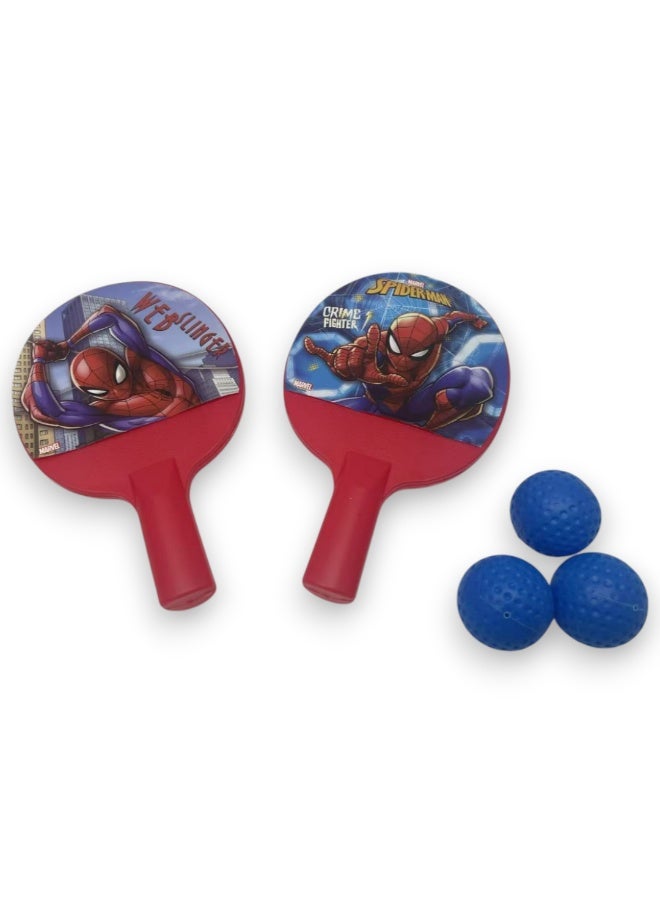 COCOBEE-Tritan Bento Lunch Box, BPA Free, 4 Compartments, Leakproof,  Design – Blue +Marvel Spider-Man Paddle Ball Set with 3 Balls - Image 3