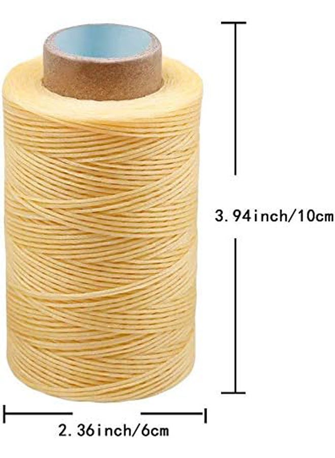 خيط جلدي حرفي، خيط جلدي مشمع بطول 273 ياردة، خيط خياطة جلدي للأساور، الخلخال، الخرز، السلاسل، صناعة المجوهرات، الخياطة اليدوية، ربط الكتب، إصلاح الأحذية - Image 3