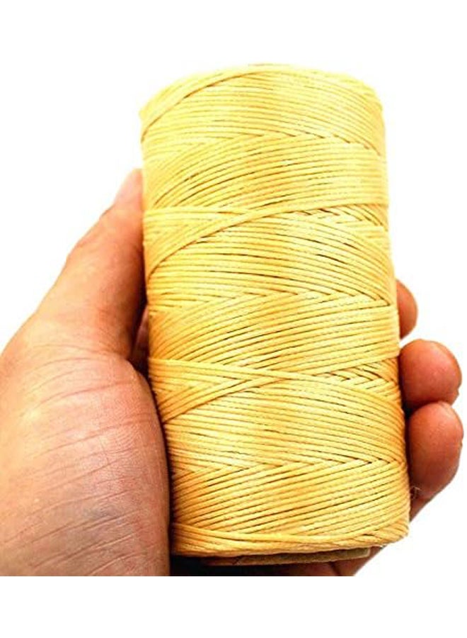 خيط جلدي حرفي، خيط جلدي مشمع بطول 273 ياردة، خيط خياطة جلدي للأساور، الخلخال، الخرز، السلاسل، صناعة المجوهرات، الخياطة اليدوية، ربط الكتب، إصلاح الأحذية - Image 4