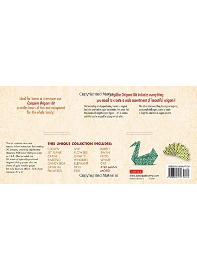 Complete Origami Kit: [Kit with 2 Origami How-to Books, 98 Papers, 30 Projects] This Easy Origami for Beginners Kit is Great for Both Kids and Adults
