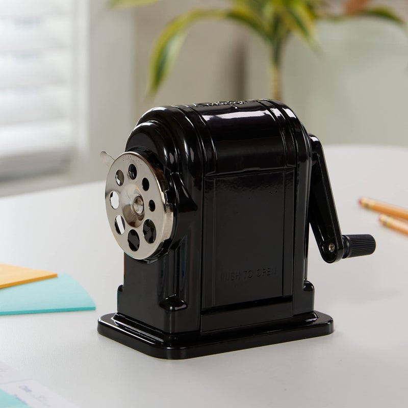 X-ACTO 1001 Ranger 55 Classroom Manual Pencil Sharpener Black - Image 5