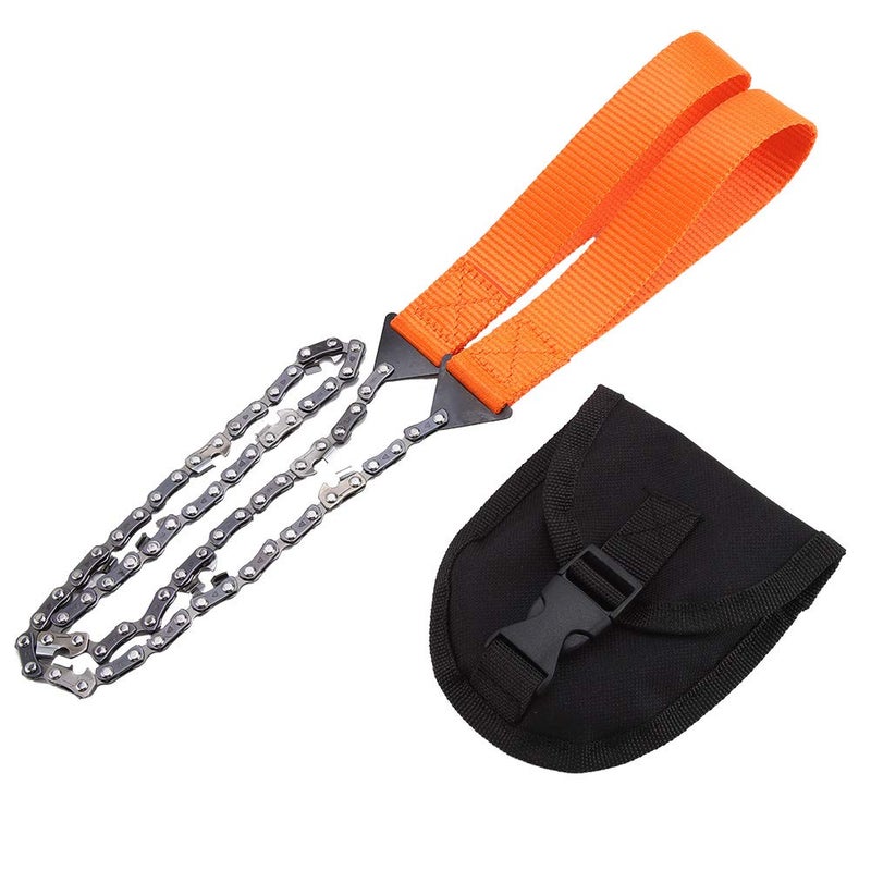 Portable Handheld Survival Chain Saw Camping Hiking Emergency Tool with Carrying Bag - Image 2