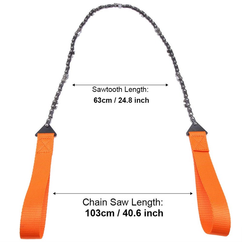 Portable Handheld Survival Chain Saw Camping Hiking Emergency Tool with Carrying Bag - Image 4