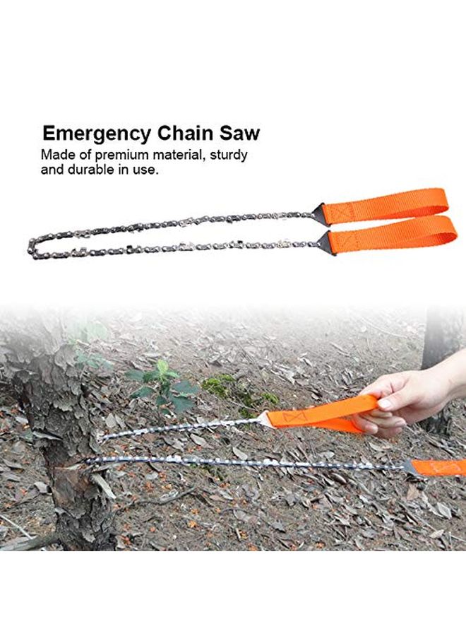 Portable Handheld Survival Chain Saw Camping Hiking Emergency Tool with Carrying Bag - Image 3