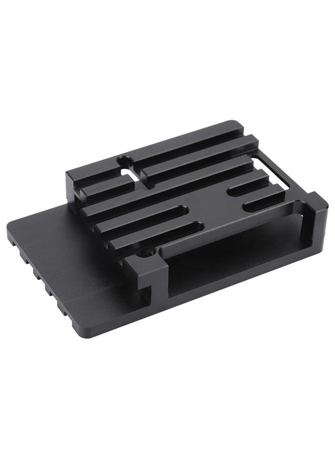 Thoraya Aluminum Alloy CNC Enclosure Case Metal Shell Compatible For Raspberry Pi 3B+ V2 (Black)  - Image 2