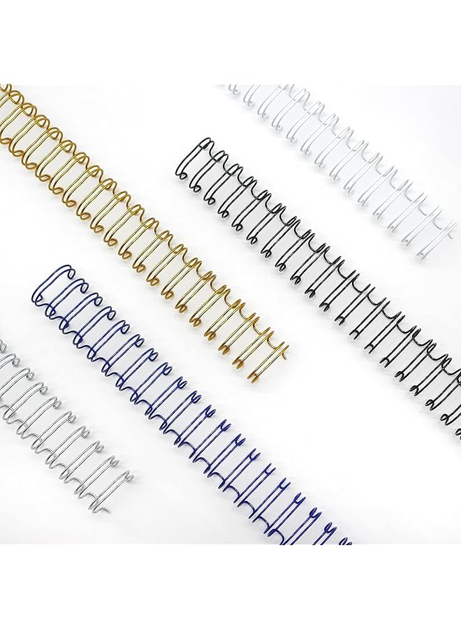 RAYSON Wire Binding Ring 12.7 Mm 3:1 Pitch Double Loop Wire Mixed Color 34 Holes 100Pcs Box  - Image 1