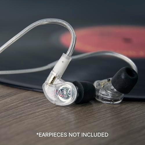 MEE audio MX PRO Series and M6 PRO Replacement Stereo Audio Cable (Clear), 51 in - Image 5