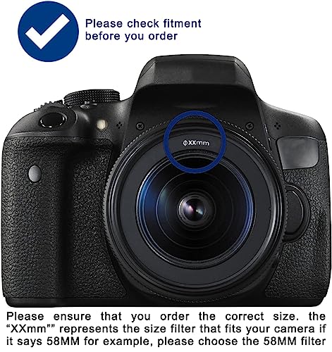 Acuvar 52MM Lens Filter Kit Bundle Pro, Includes CPL, UV, FL-D (UV, Polarizer, Fluorescent) Universal for Camera Lens + Travel Case - Image 2