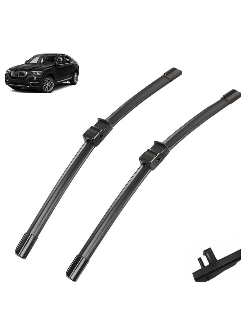 Elshafey Front Wiper Blades Compatible with BMW X4 F26 2014-2018 Windshield Windscreen Window 26"+20" 2014 2015 2016 2017 2018 - Image 1