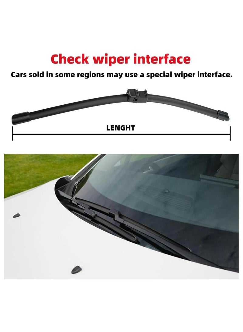 Elshafey Front Wiper Blades Compatible with BMW X4 F26 2014-2018 Windshield Windscreen Window 26"+20" 2014 2015 2016 2017 2018 - Image 3