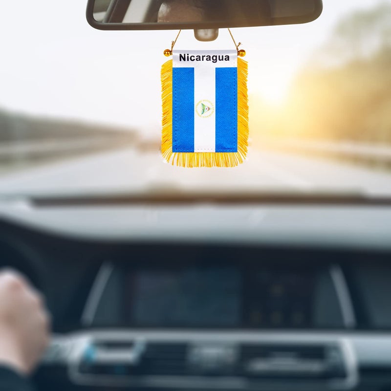 WXTWK National car window hanging flag (Nicaragua) - Image 4
