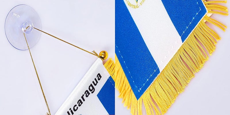 WXTWK National car window hanging flag (Nicaragua) - Image 3