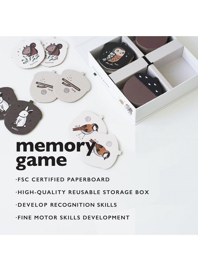 Wee Gallery Memory Game - Woodland Animals and Plants - Brain Building Matching Activity - Animal Recognition, Motor Skills, Creative Play, and Problem Solving for Children - Image 3