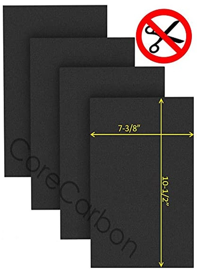 CoreCarbon 4-Pack HRF-A100 Exact Fitment Carbon Pre-Filter Designed to Fit Honeywell Insight Air Purifier Models HPA5100, HPA5100W, HPA5100B - Image 2
