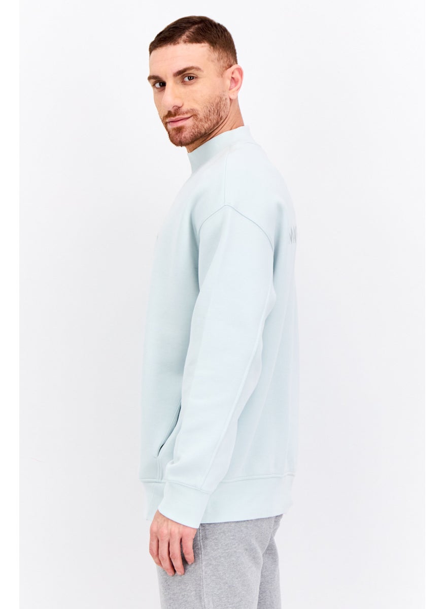 Puma x Select Men Crew Neck Long Sleeve Outdoor Sweatshirt, Turquoise  - Image 2