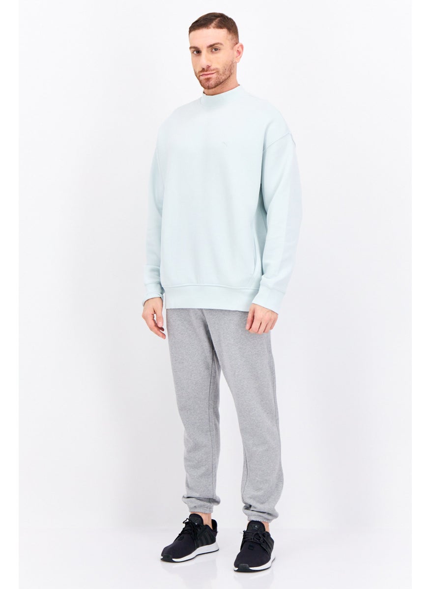 Puma x Select Men Crew Neck Long Sleeve Outdoor Sweatshirt, Turquoise  - Image 4