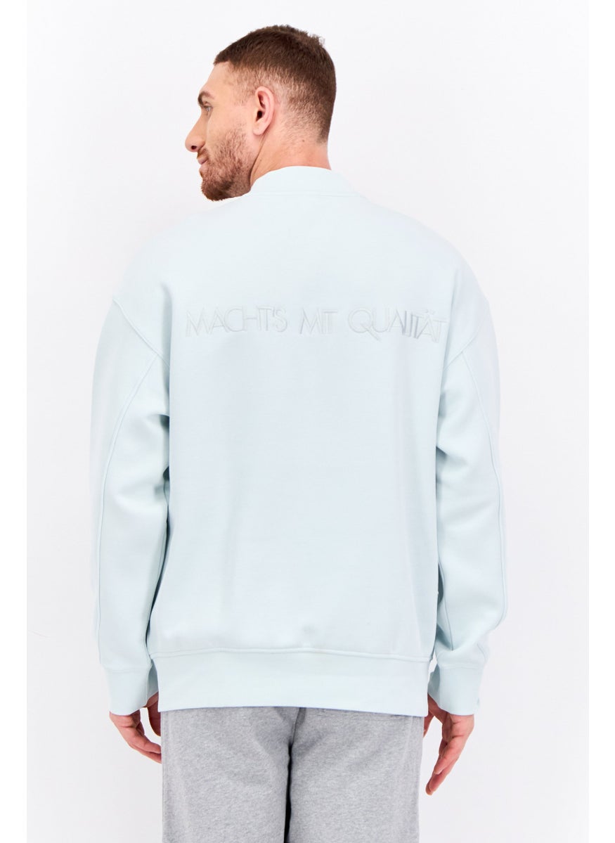 Puma x Select Men Crew Neck Long Sleeve Outdoor Sweatshirt, Turquoise  - Image 3