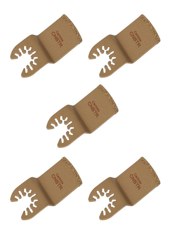 CNBTR 5PCS Multitool Precision Quick Release E Type Carbide Oscillating Tools 75x33mm - Image 1