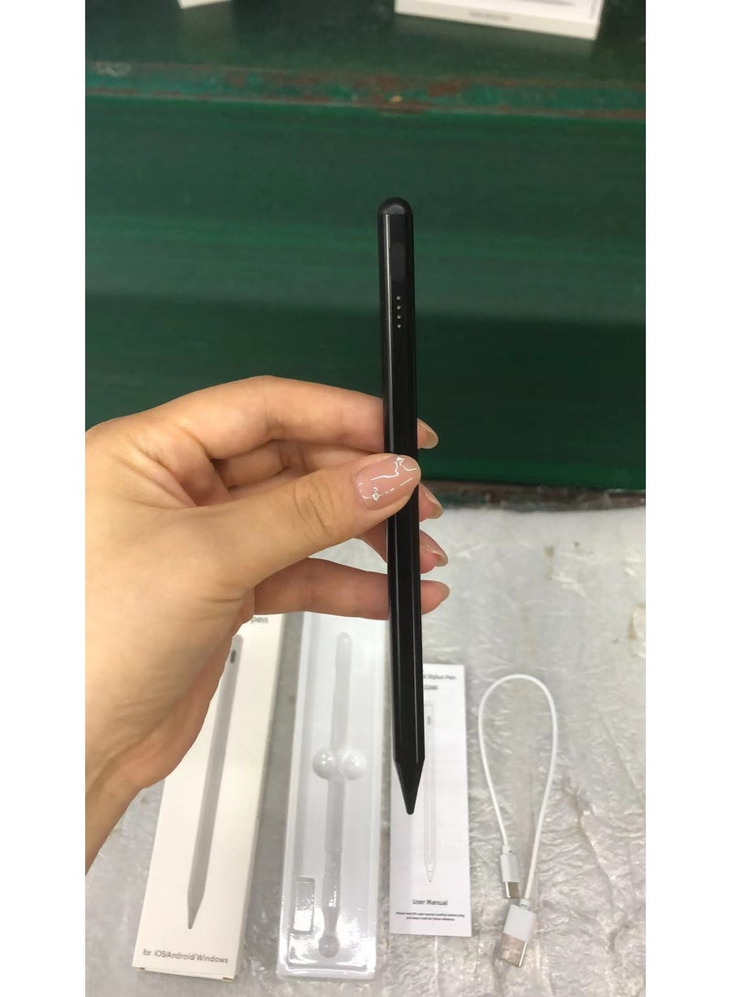 Beauenty 2nd Generation Stylus Pen with Wireless Charging Pencil Pro Plus For Apple iPad Pro 11/12.9, iPad Mini 6, iPad Air 4/5, compatible with iPads Air/Mini/Pro 2023 and below - Black Edition - Image 1