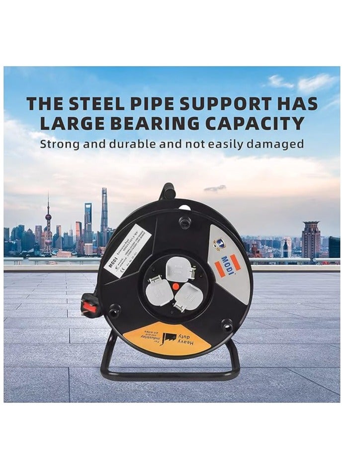 Heavy-Duty Cable Reel Extension With Troley - 3* 1.5 25M - Image 2