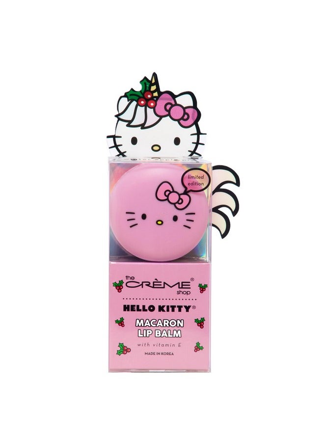 The Creme Shop - X Hello Kitty Macaron Lip Balm Korean Lip Balm With Shea Butter And Vitamin E Holiday Unicorn Winter Apple Pie - Image 1
