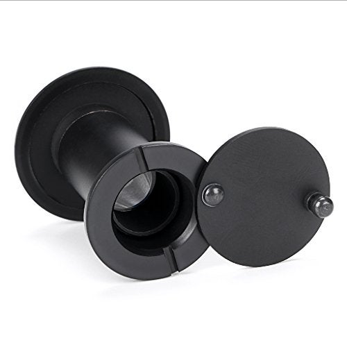 Sumnacon Safety Door Viewer,Solid Brass 220-degree Door Viewer/Peephole with Heavy Duty Rotating Privacy Cover for 1-3/8" to 2-1/6" Doors, Sturdy Door Viewer for Home Office Hotel (Black) - Image 3
