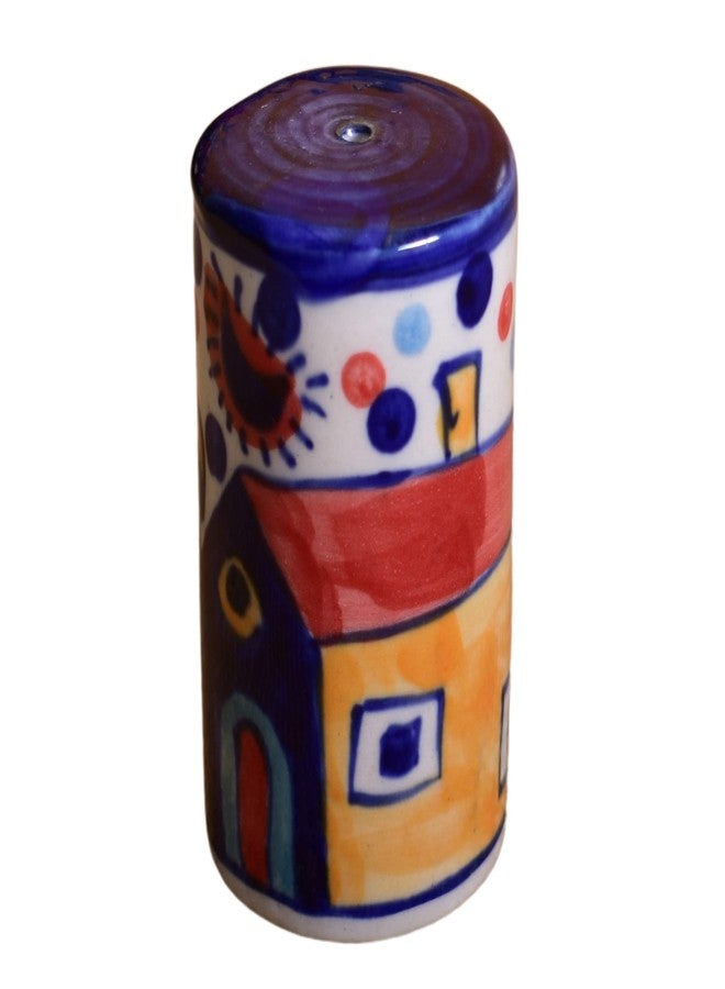 KunhaR Ceramic Hut Painting Pepper Shaker, Salt Shaker Dispenser, Spice Dispenser, 1 Piece, Multicolor - Image 1