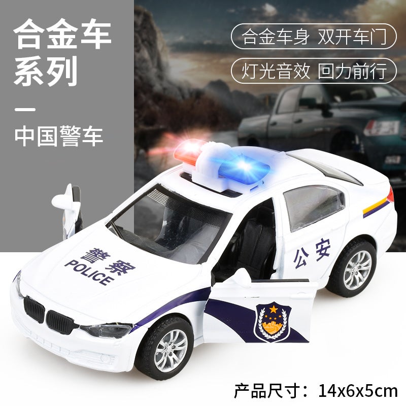 إسكدنيا Inertia Sound  Light Toy Vehicle 513 Chinese police car】