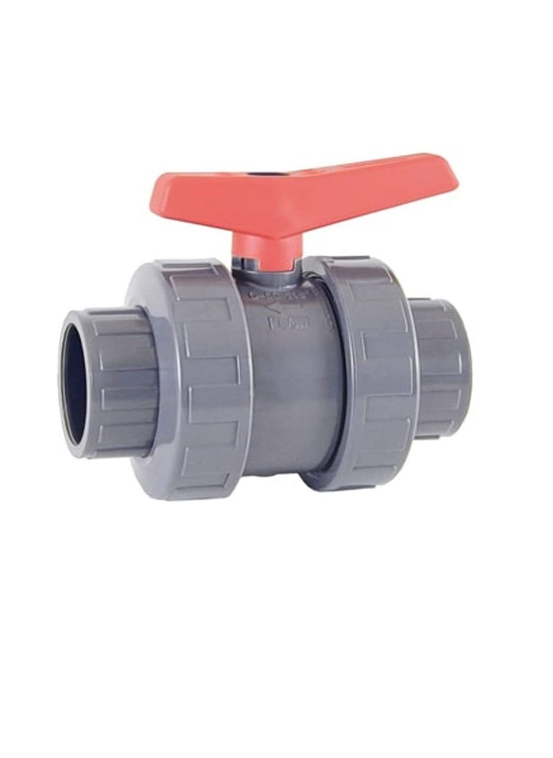 PVC Cepex PVC Heavy Duty Water Supply Pipe Fittings for Swimming Pool, Agriculture, Irrigation & Commercial Plumbing Use (1 Inch, Union Ball Valve (Anti Block))  - Image 1