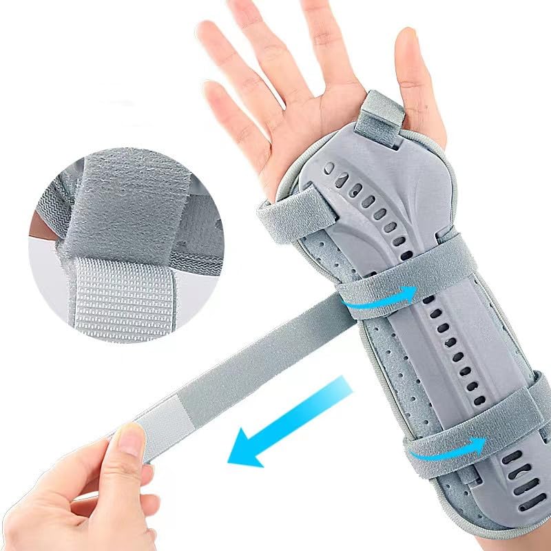 RousuMedi Kids Wrist Brace with Arm Sling Adult Wrist Support Brace Belt Youth Hand Immobilizer Children Night Support to Aid Sprains Strains Tendonitis Carpal Tunnel (Left hand, Small) - Image 4
