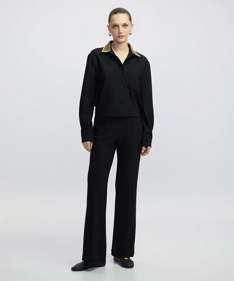 ابيكول Contrast Collar Shirt