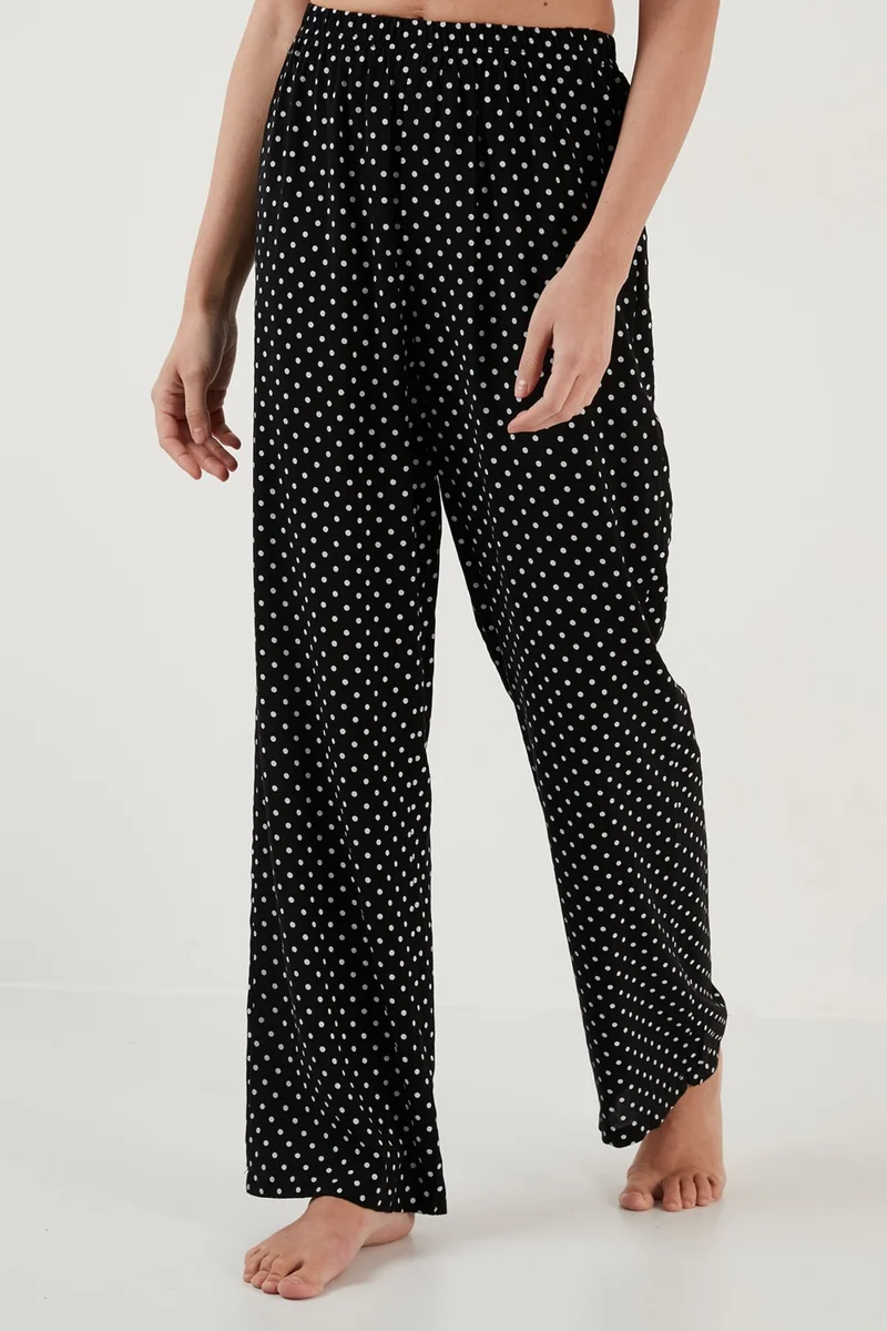 Lela Polka Dot Comfortable Cut Shirt Collar Short Sleeve Pajama Set Women's Pajama Set 6110102