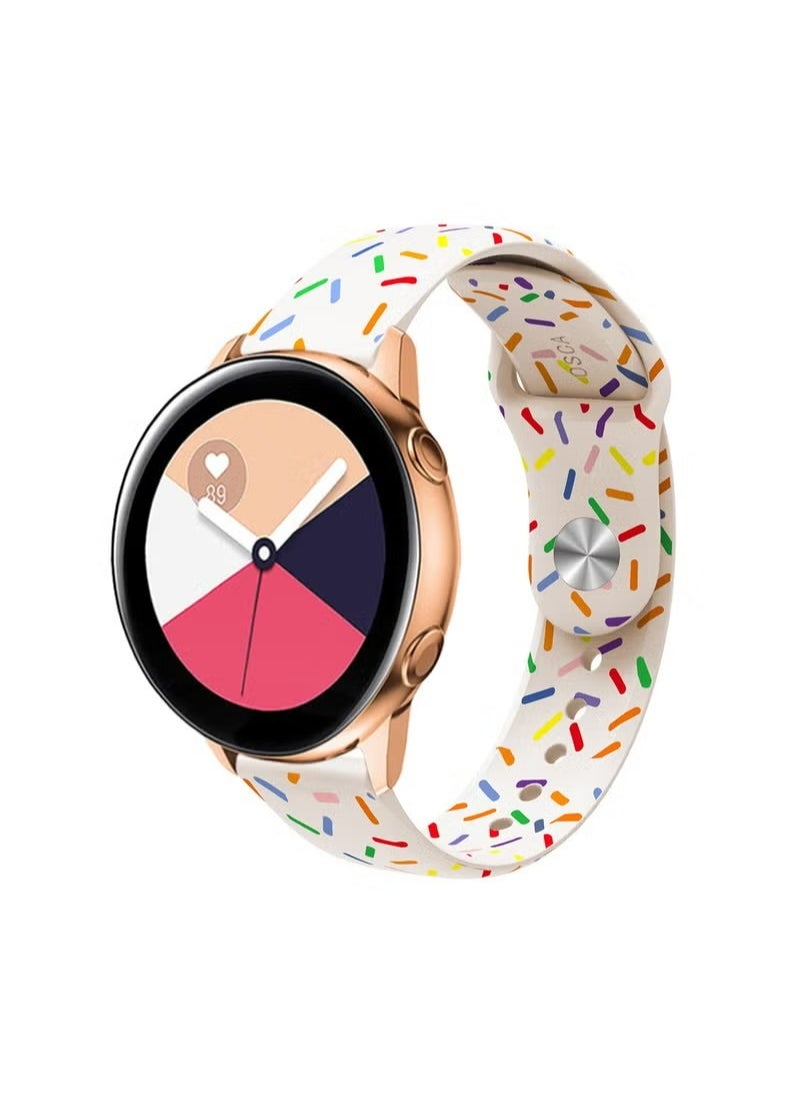 X-level 22mm Spotted Printed Silicone Strap for Huawei Watch GT 3 46mm/Huawei Watch 4/GT4 46mm/GT2e 46mm/GT2 46mm/Classic Silicone Smartwatch Replacement Wristband Bracelet Print Strap  - Image 5