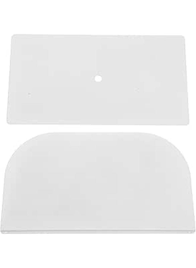 Monitor Mount Reinforcement Plate Set White with Grommet and C Clamp Installation Kit - Image 1