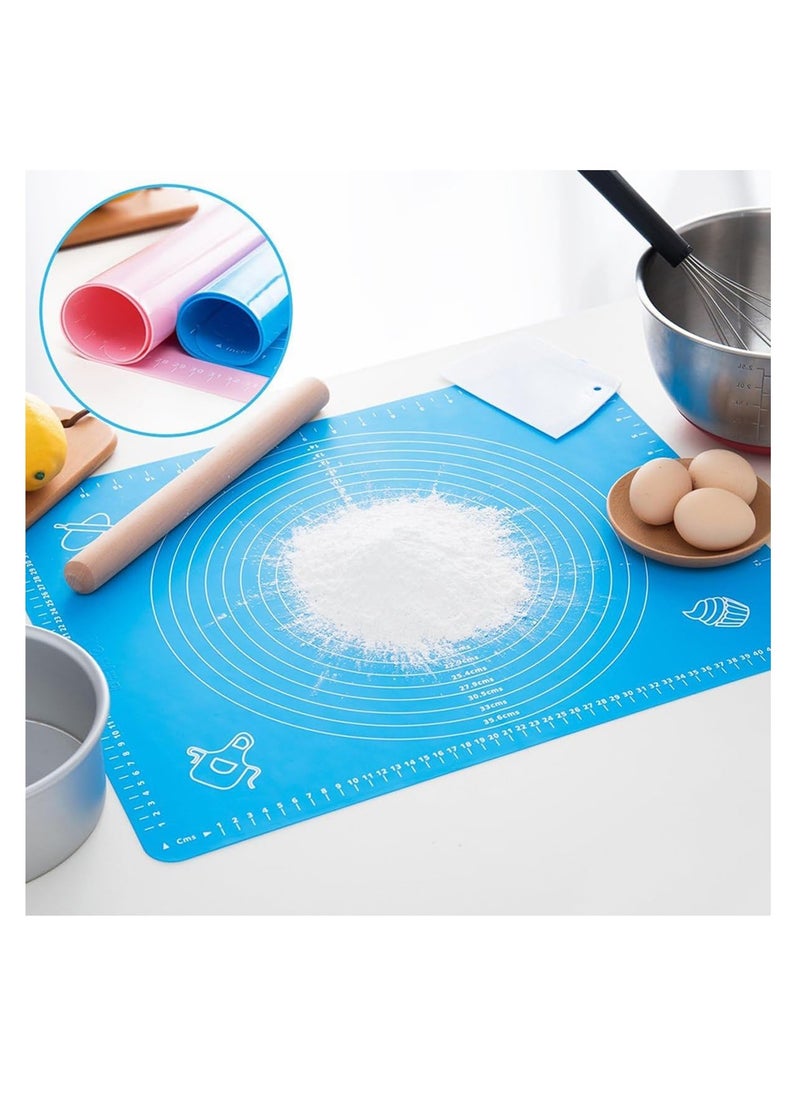 ECVV Baking Mat, Non-Stick Silicon Rolling Pastry Mat, 70 * 50cm Silicon Baking Sheets Mats,Kneading Pad Sheet Glass Fiber Rolling Dough Large Size for Cake Macaron Kitchen Tools, Assorted - pzsku/ZD3CA013414DEA45CE940Z/45/_/1721890967/773f35b8-9ccd-4cc7-a5f3-e6ad37229587