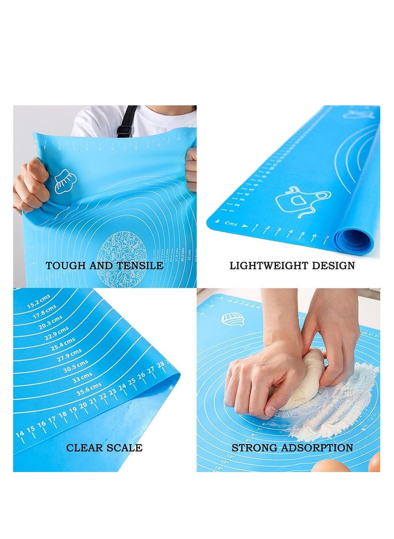 ECVV Baking Mat, Non-Stick Silicon Rolling Pastry Mat, 70 * 50cm Silicon Baking Sheets Mats,Kneading Pad Sheet Glass Fiber Rolling Dough Large Size for Cake Macaron Kitchen Tools, Assorted - pzsku/ZD3CA013414DEA45CE940Z/45/_/1721890998/8723648d-d316-4219-a76f-e5e93de61f64